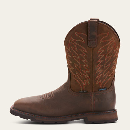 Groundbreaker Wide Square Toe Waterproof Steel Toe Work Boot Ariat Men|Work