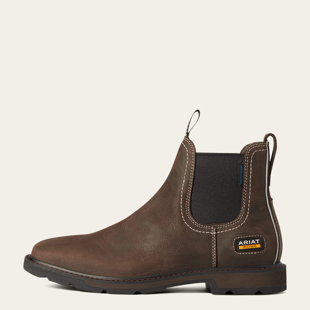 Groundbreaker Chelsea Wide Square Toe Waterproof Work Boot Ariat Men|Work