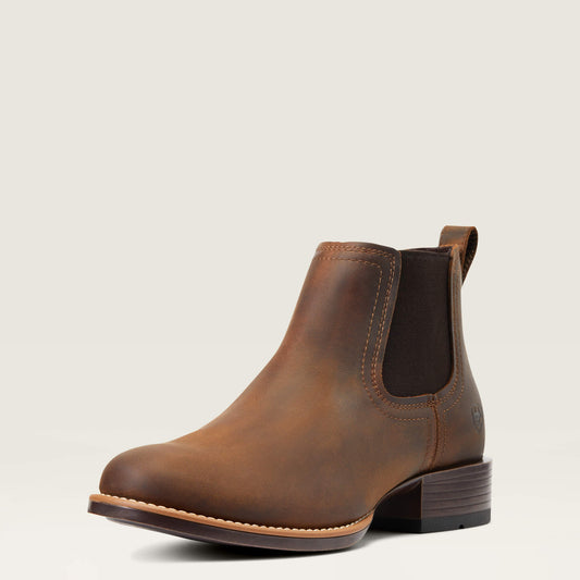 Booker Chelsea Round Toe Western Boot Ariat Men