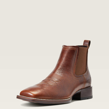 Booker Chelsea Wide Square Toe Western Boot Ariat Men