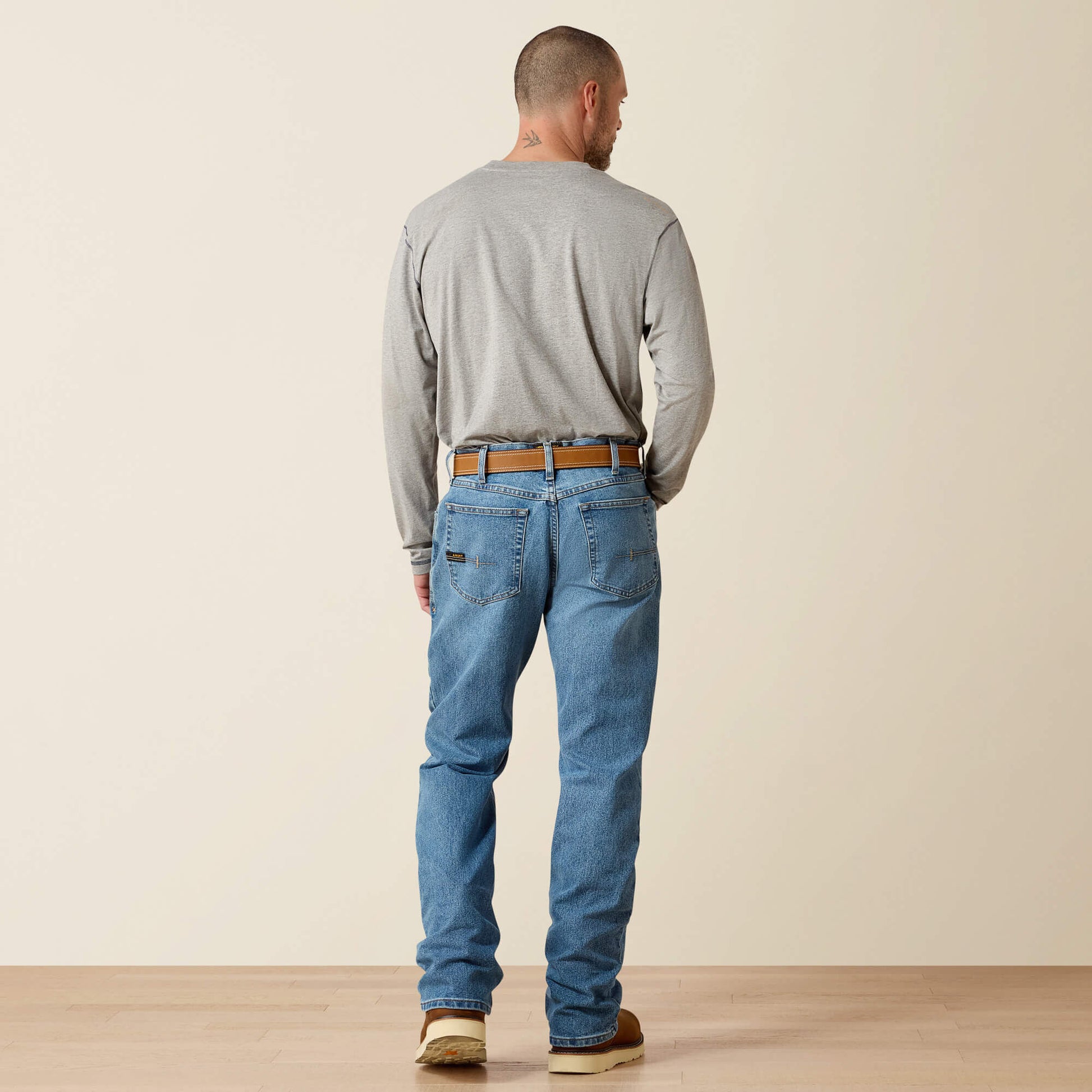 Rebar M4 Relaxed DuraStretch Basic Boot Cut Jean Ariat Men|Work