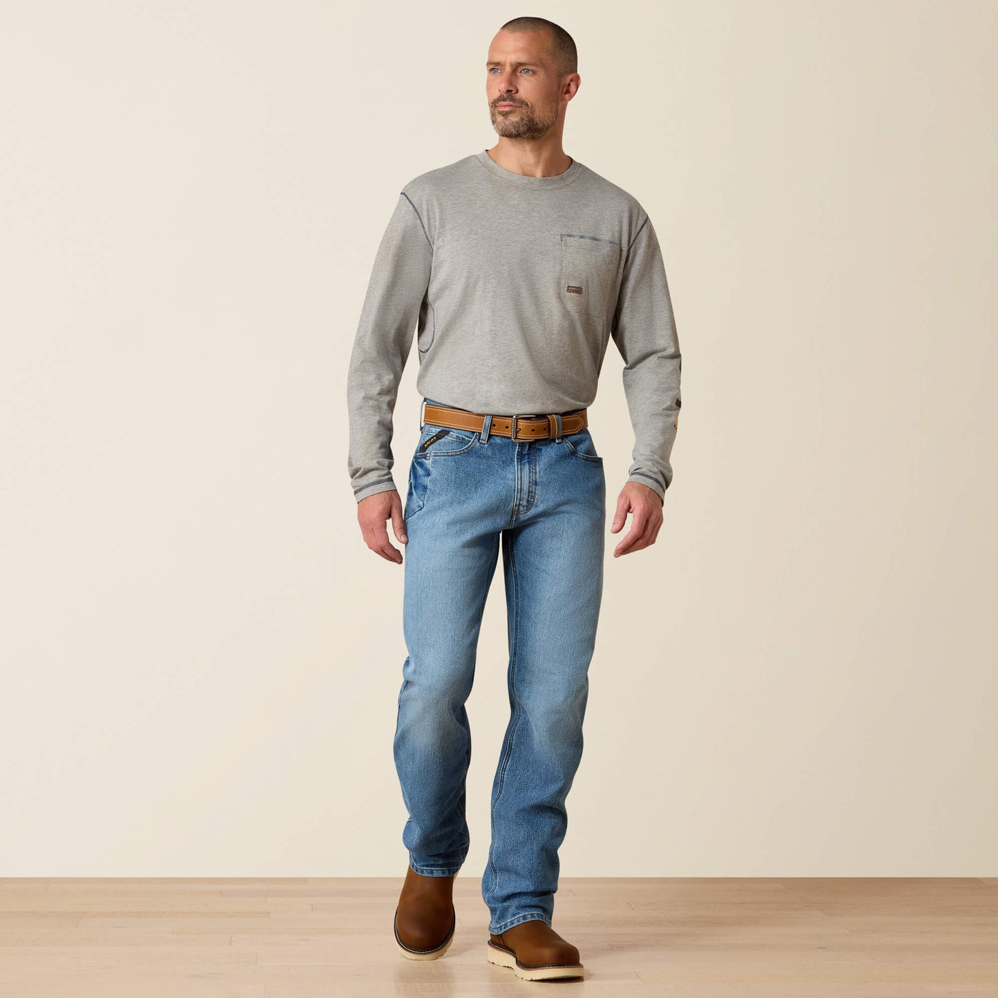 Rebar M4 Relaxed DuraStretch Basic Boot Cut Jean Ariat Men|Work