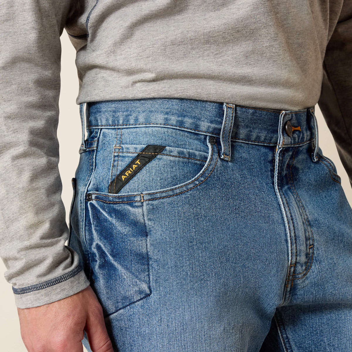 Rebar M4 Relaxed DuraStretch Basic Boot Cut Jean Ariat Men|Work