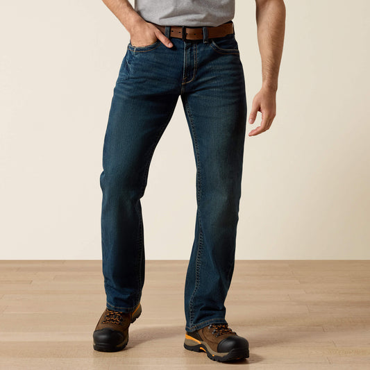 Men's Low Rise, Bootcut Work Pants - Rebar Denim Ariat Men|Work