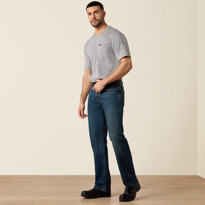 Men's Low Rise, Bootcut Work Pants - Rebar Denim Ariat Men|Work