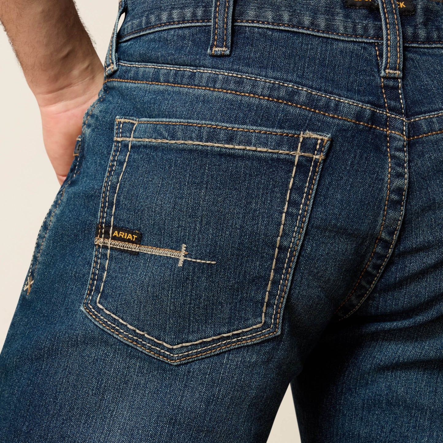 Men's Low Rise, Bootcut Work Pants - Rebar Denim Ariat Men|Work