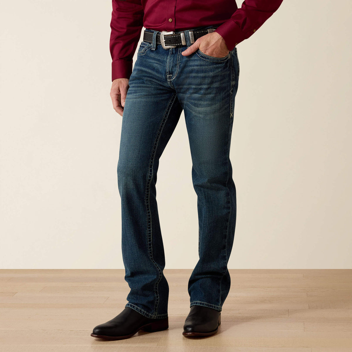 M7 Rocker Stretch Coltrane Stackable Straight Leg Jean Ariat Men