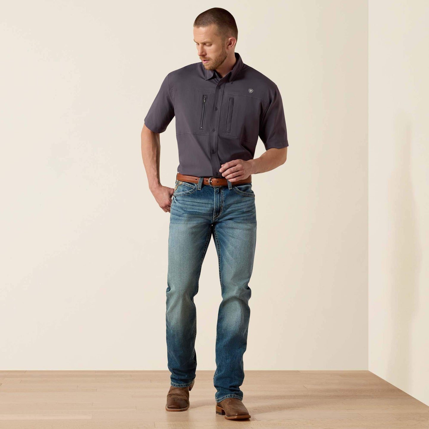 M4 Stretch Shoreway Stackable Straight Leg Jean Ariat Men