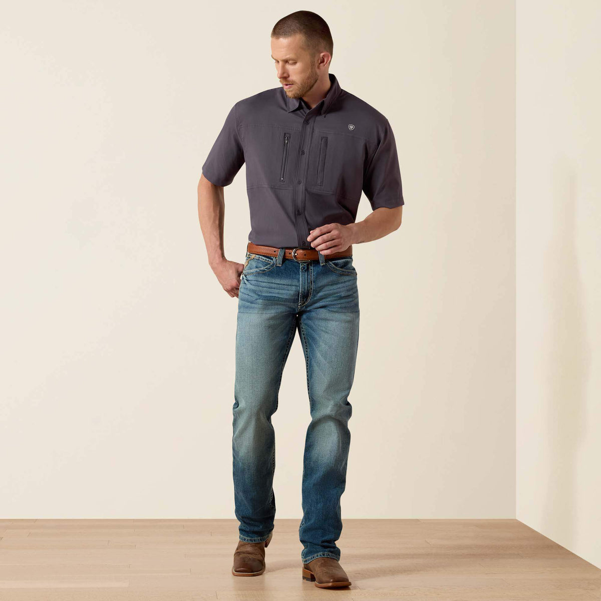 M4 Stretch Shoreway Stackable Straight Leg Jean Ariat Men