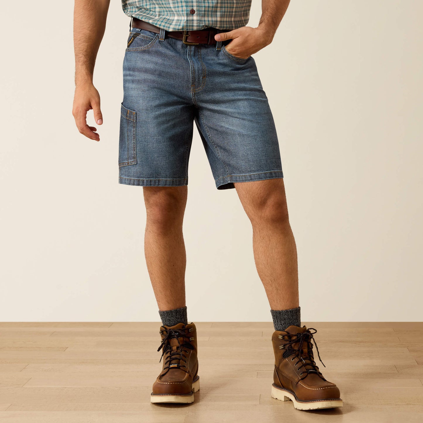 Rebar M4 Relaxed Denim 10" DuraStretch Shorts Ariat Men