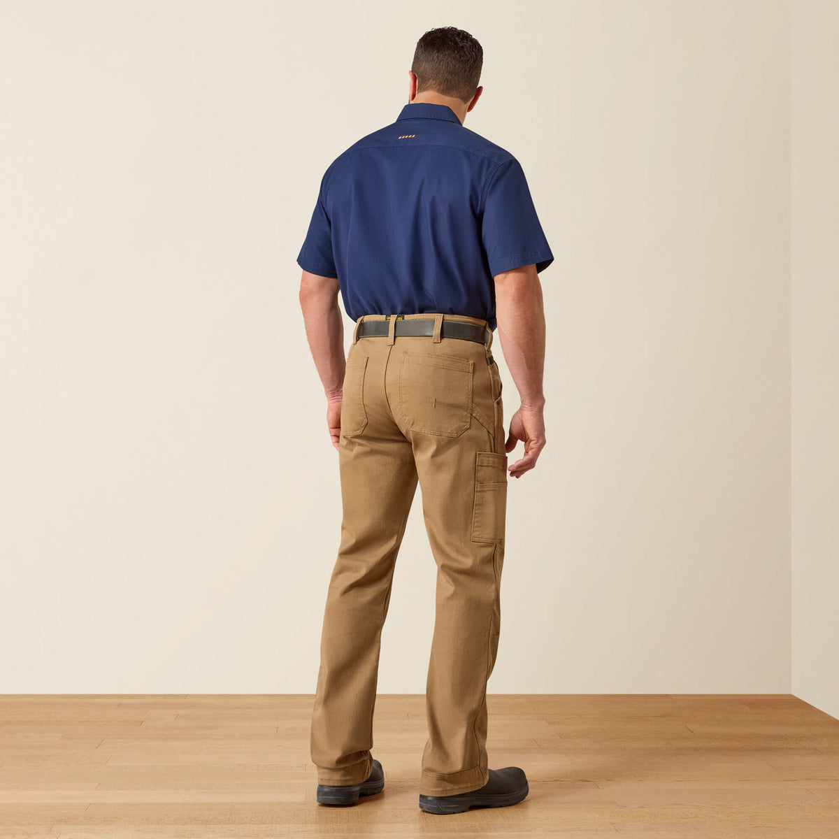 Rebar M4 Relaxed DuraStretch Washed Twill Dungaree Boot Cut Pant Ariat Men|Work