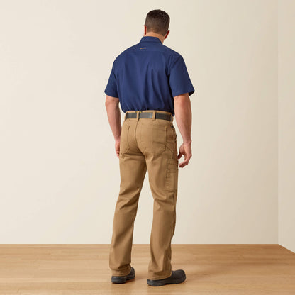 Rebar M4 Relaxed DuraStretch Washed Twill Dungaree Boot Cut Pant Ariat Men|Work