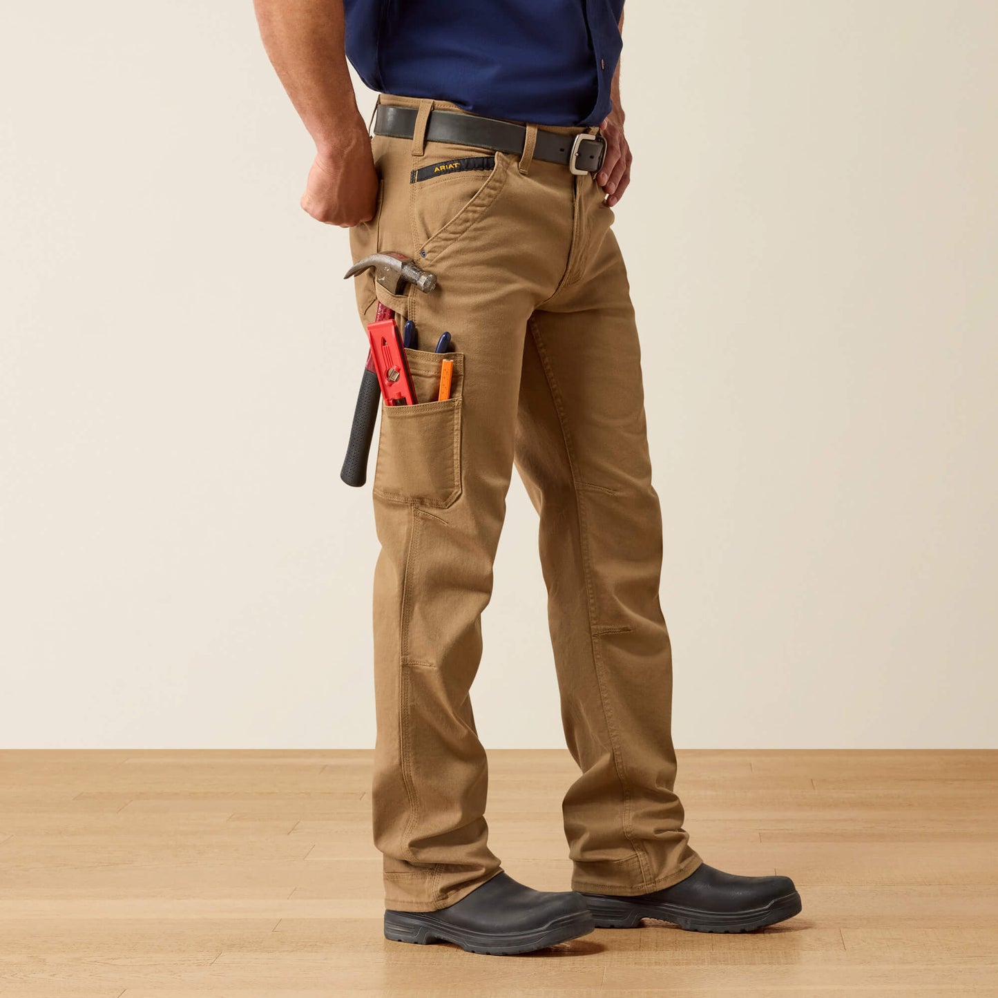 Rebar M4 Relaxed DuraStretch Washed Twill Dungaree Boot Cut Pant Ariat Men|Work