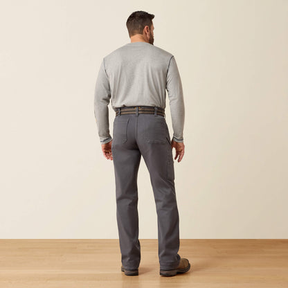 Rebar M4 Relaxed DuraStretch Washed Twill Dungaree Boot Cut Pant Ariat Men|Work