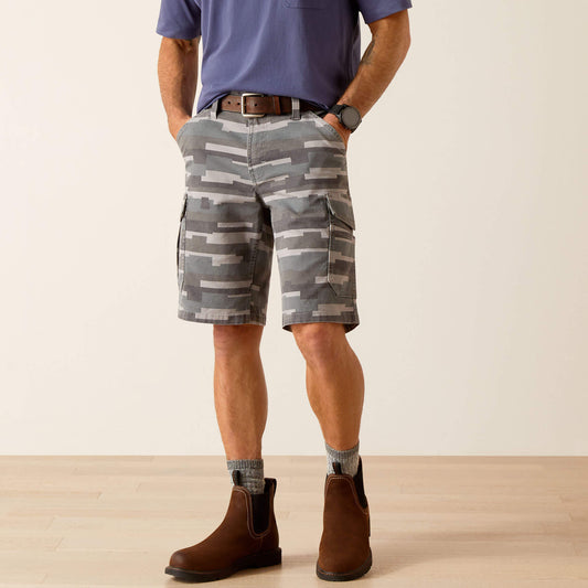 Rebar DuraStretch Made Tough Cargo 11" Short Ariat Men