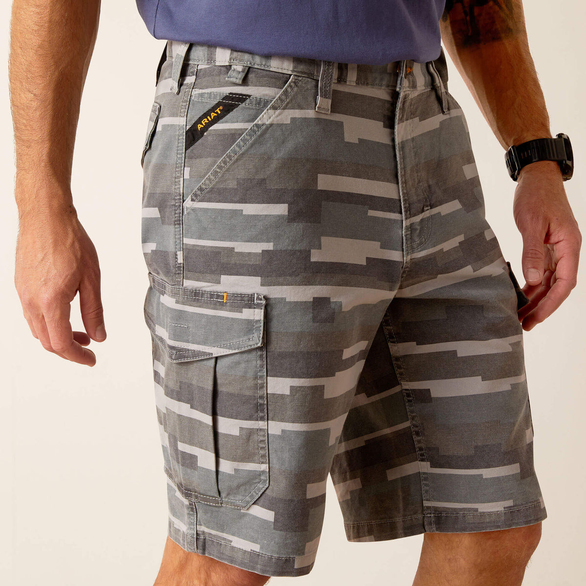 Rebar DuraStretch Made Tough Cargo 11" Short Ariat Men