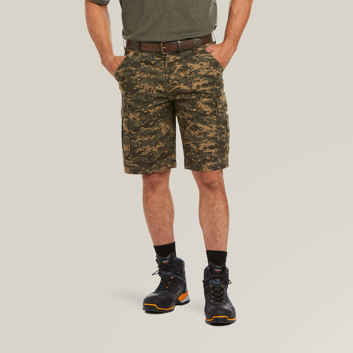 Rebar DuraStretch Made Tough Cargo 11" Short Ariat Men