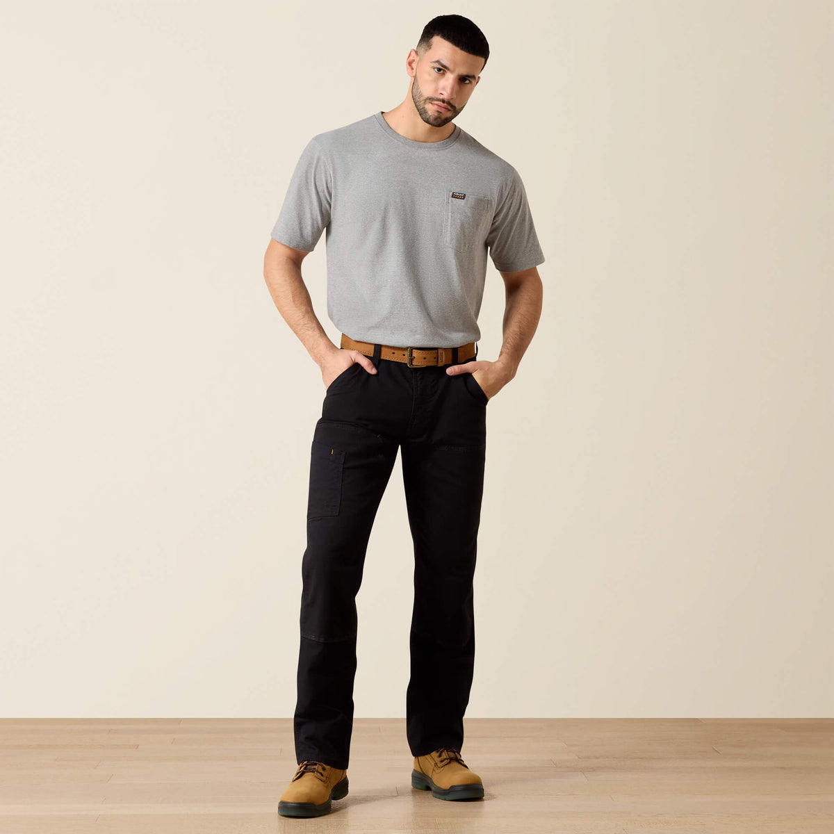 Rebar M4 Relaxed DuraStretch Made Tough Double Front Straight Pant Ariat Men|Work