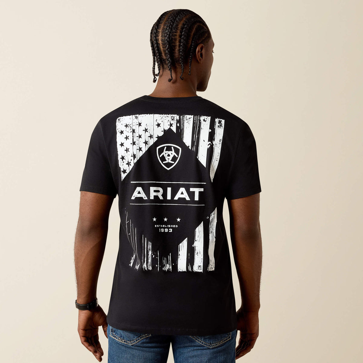 Ariat Wooden Diamond Flag Classic Fit T-Shirt Ariat Men