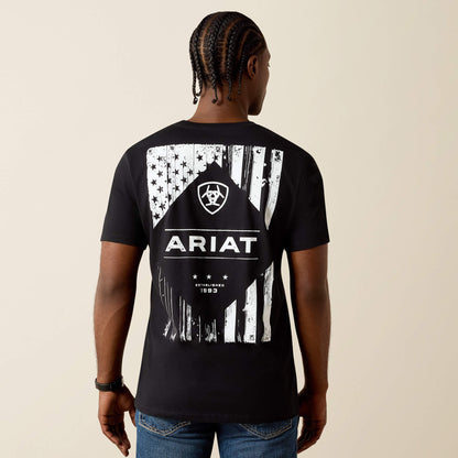 Ariat Wooden Diamond Flag Classic Fit T-Shirt Ariat Men