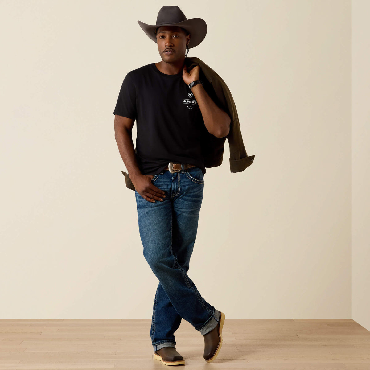 Ariat Wooden Diamond Flag Classic Fit T-Shirt Ariat Men