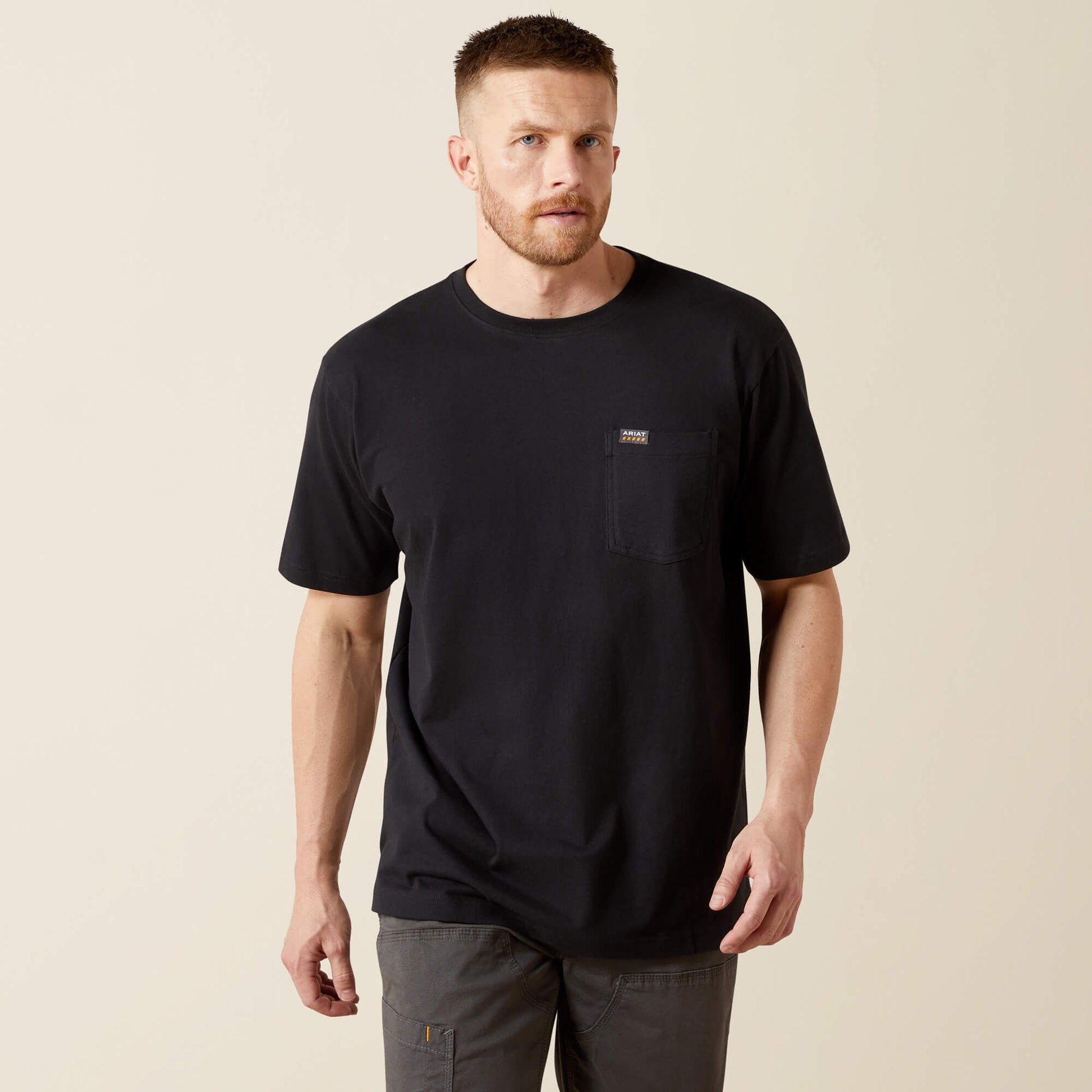 Rebar Cotton Strong Standard Pocket T-Shirt Ariat Men|Work