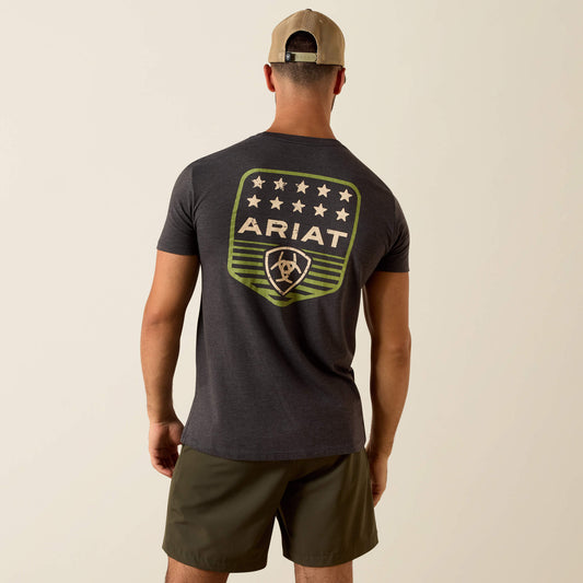 Ariat Stripe Patriotic Badge T-Shirt Ariat Men