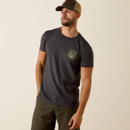 Ariat Stripe Patriotic Badge T-Shirt Ariat Men