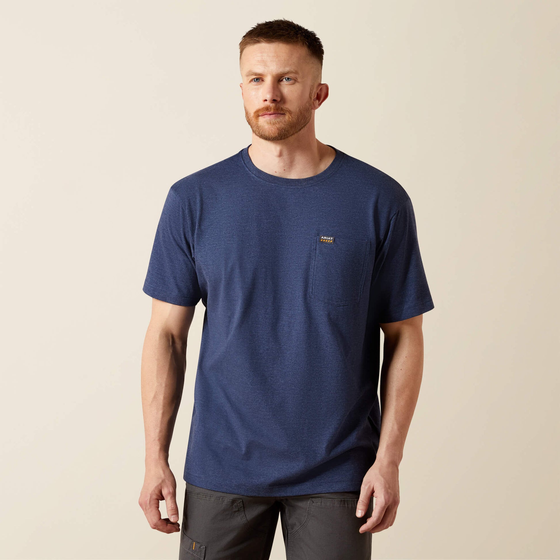 Rebar Cotton Strong Standard Pocket T-Shirt Ariat Men|Work