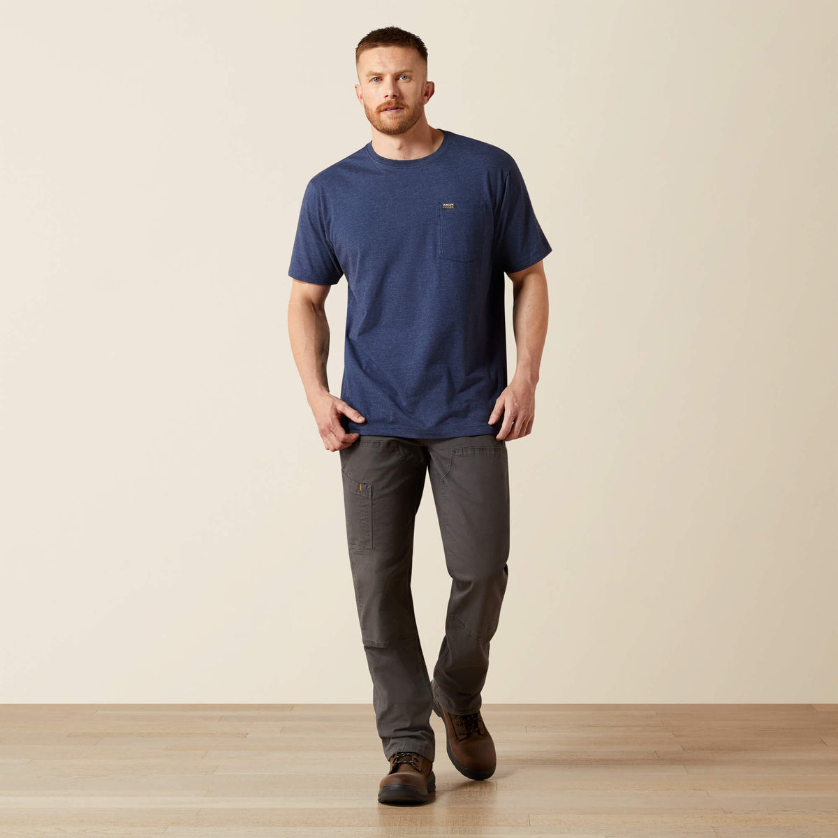 Rebar Cotton Strong Standard Pocket T-Shirt Ariat Men|Work