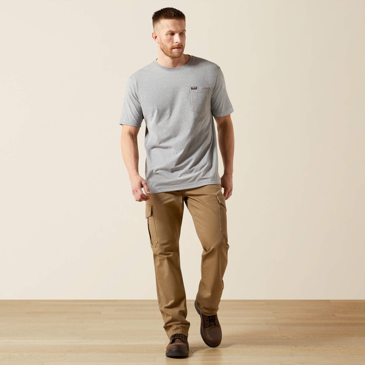 Rebar Cotton Strong Standard Pocket T-Shirt Ariat Men|Work