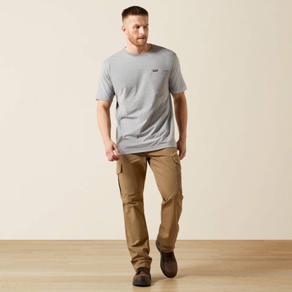 Rebar Cotton Strong Standard Pocket T-Shirt Ariat Men|Work