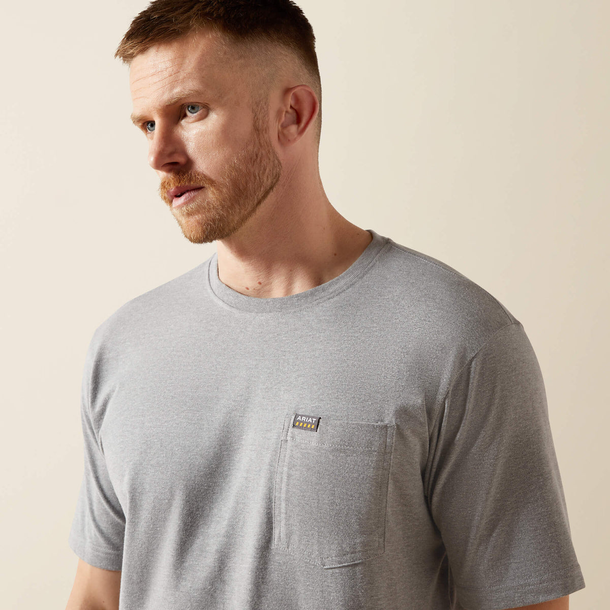 Rebar Cotton Strong Standard Pocket T-Shirt Ariat Men|Work