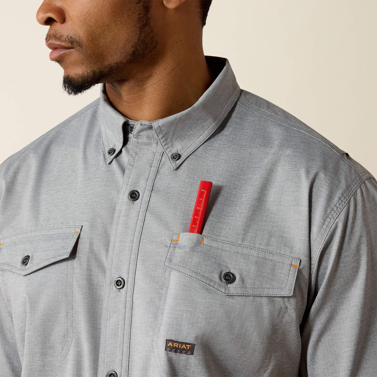Rebar Made Tough VentTEK DuraStretch Work Shirt Ariat Men|Work