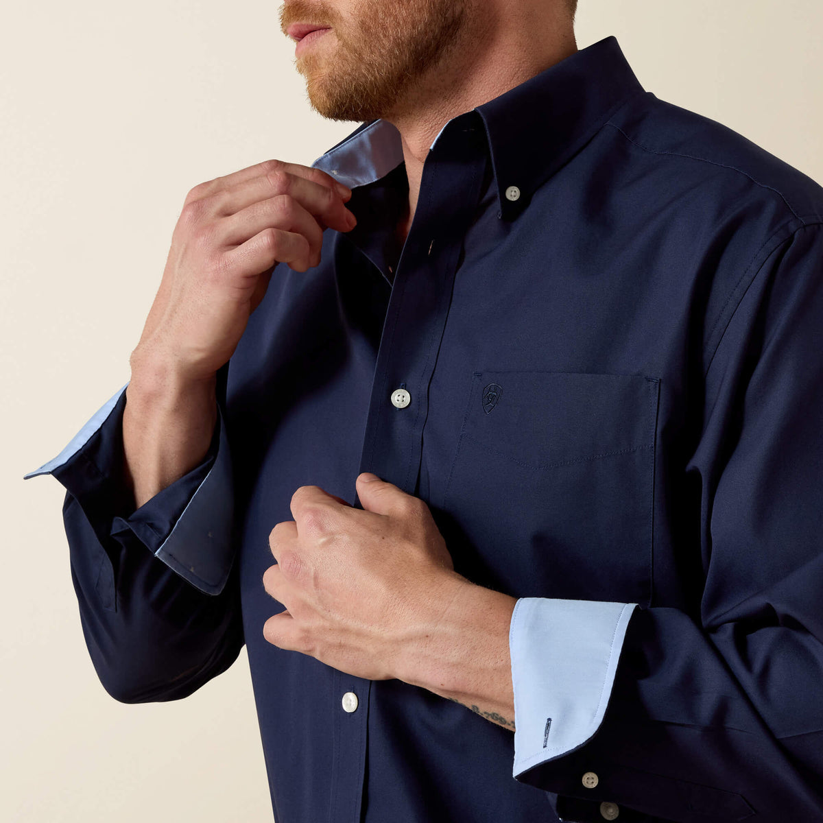Wrinkle Free Solid Classic Fit Shirt Ariat Men