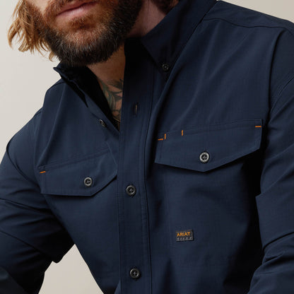 Rebar Made Tough VentTEK DuraStretch Work Shirt Ariat Men|Work