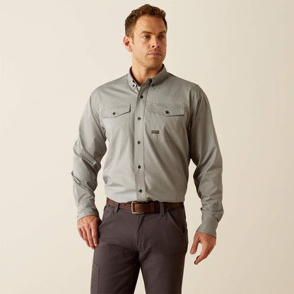 Rebar Made Tough VentTEK DuraStretch Work Shirt Ariat Men|Work