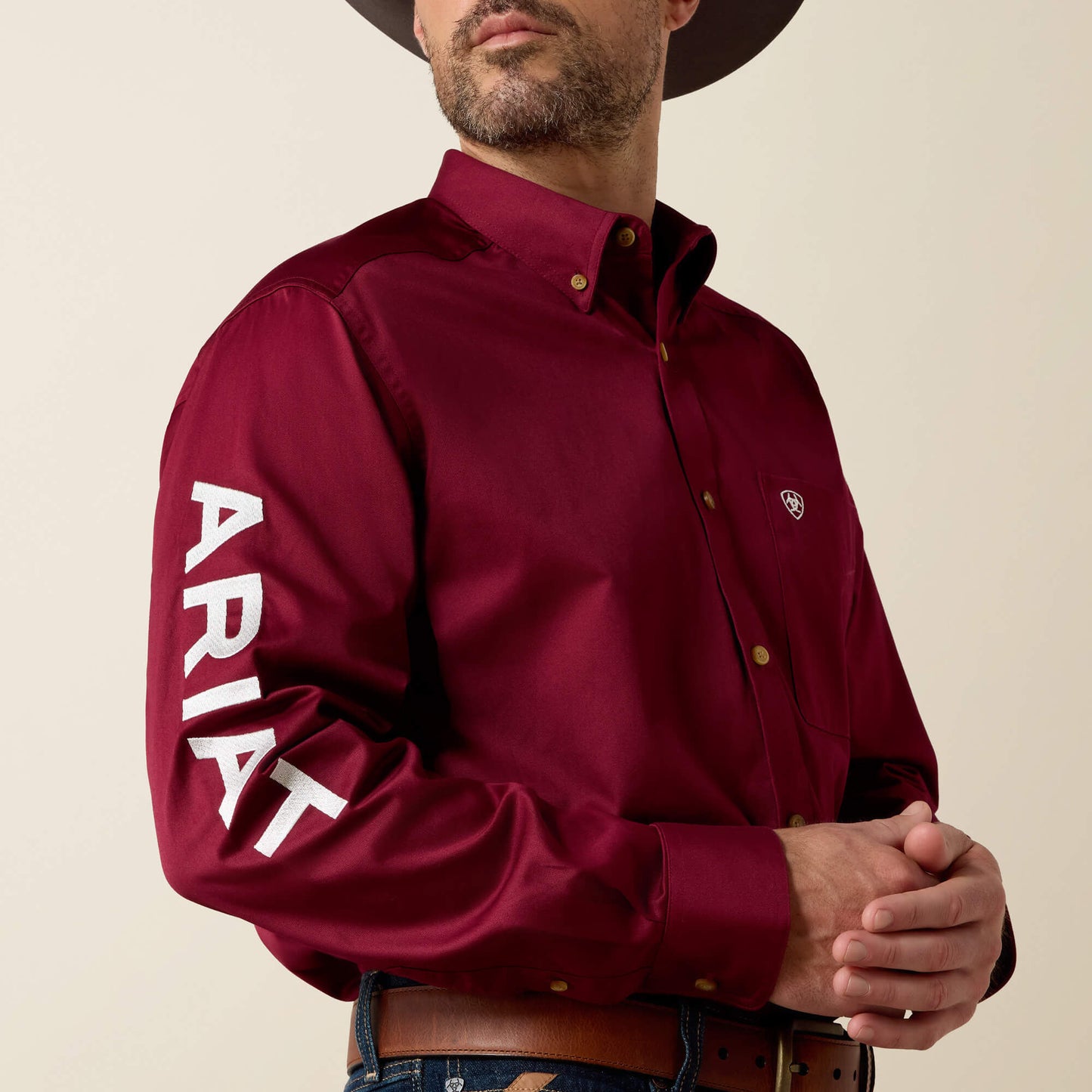 Team Logo Twill Classic Fit Shirt Ariat Men
