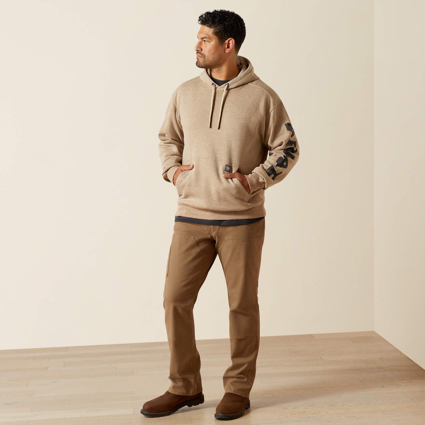 Rebar Lightweight Logo Hoodie Ariat Men|Work