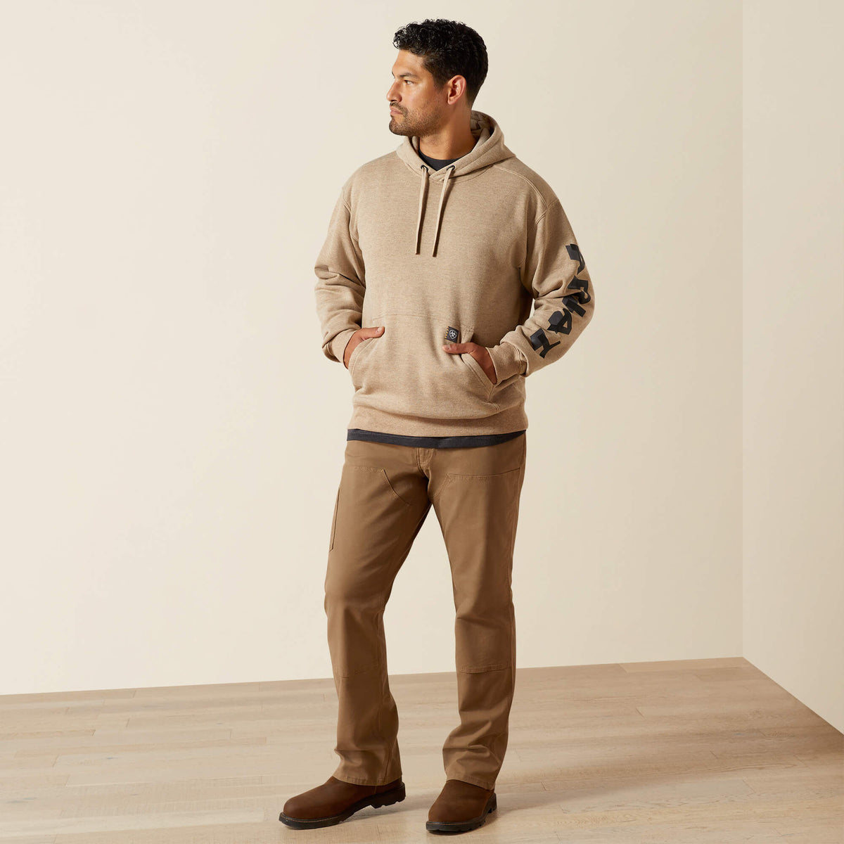 Rebar Lightweight Logo Hoodie Ariat Men|Work