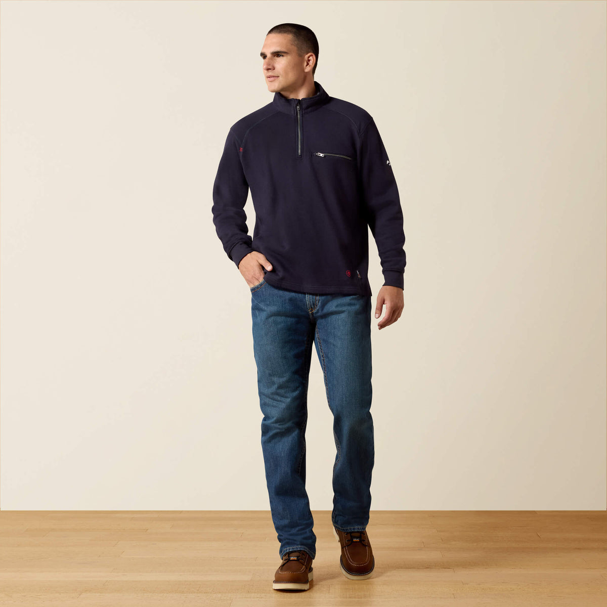 FR Rev 1/4 Zip Top Ariat Men|Work