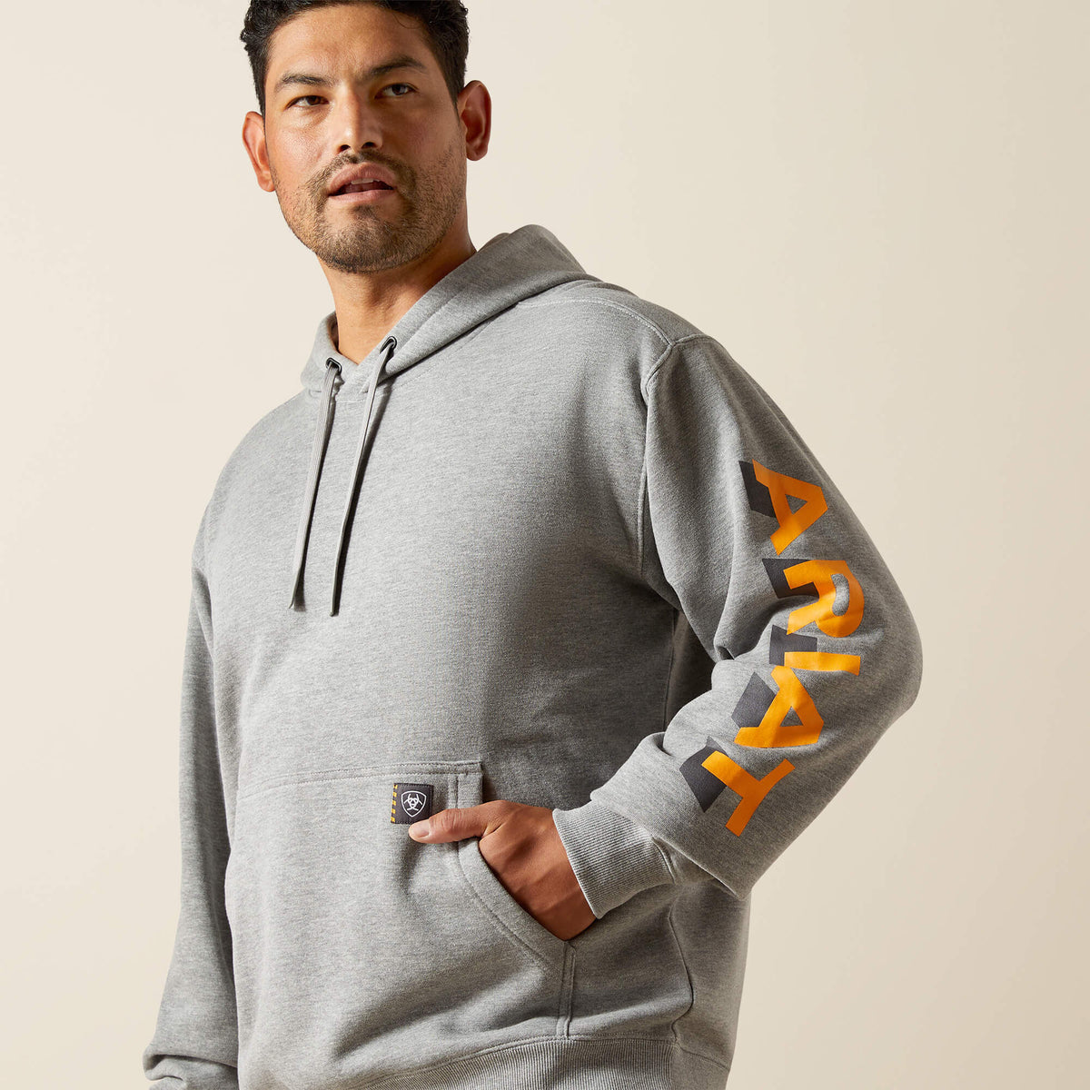 Rebar Lightweight Logo Hoodie Ariat Men|Work
