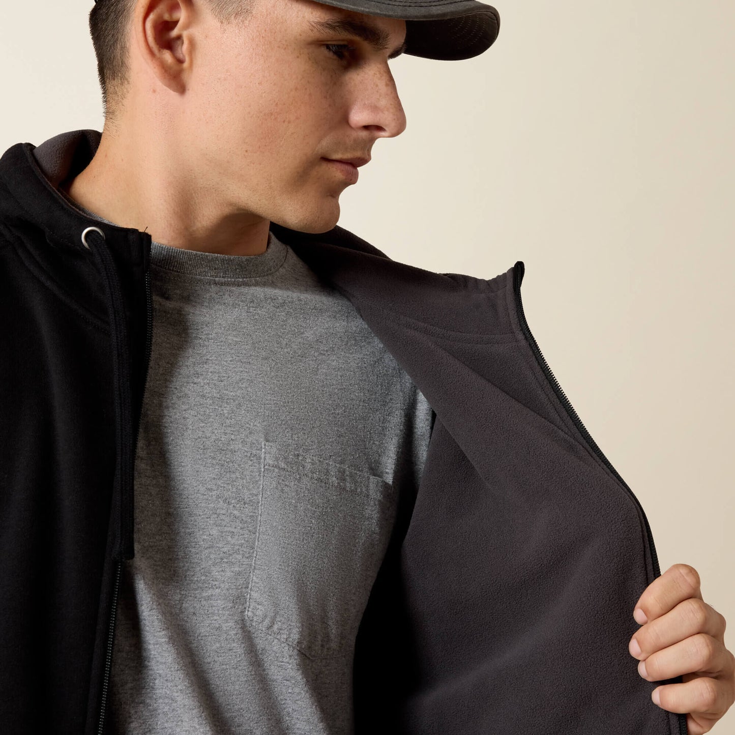 Rebar All-Weather Full Zip Hoodie Ariat Men|Work