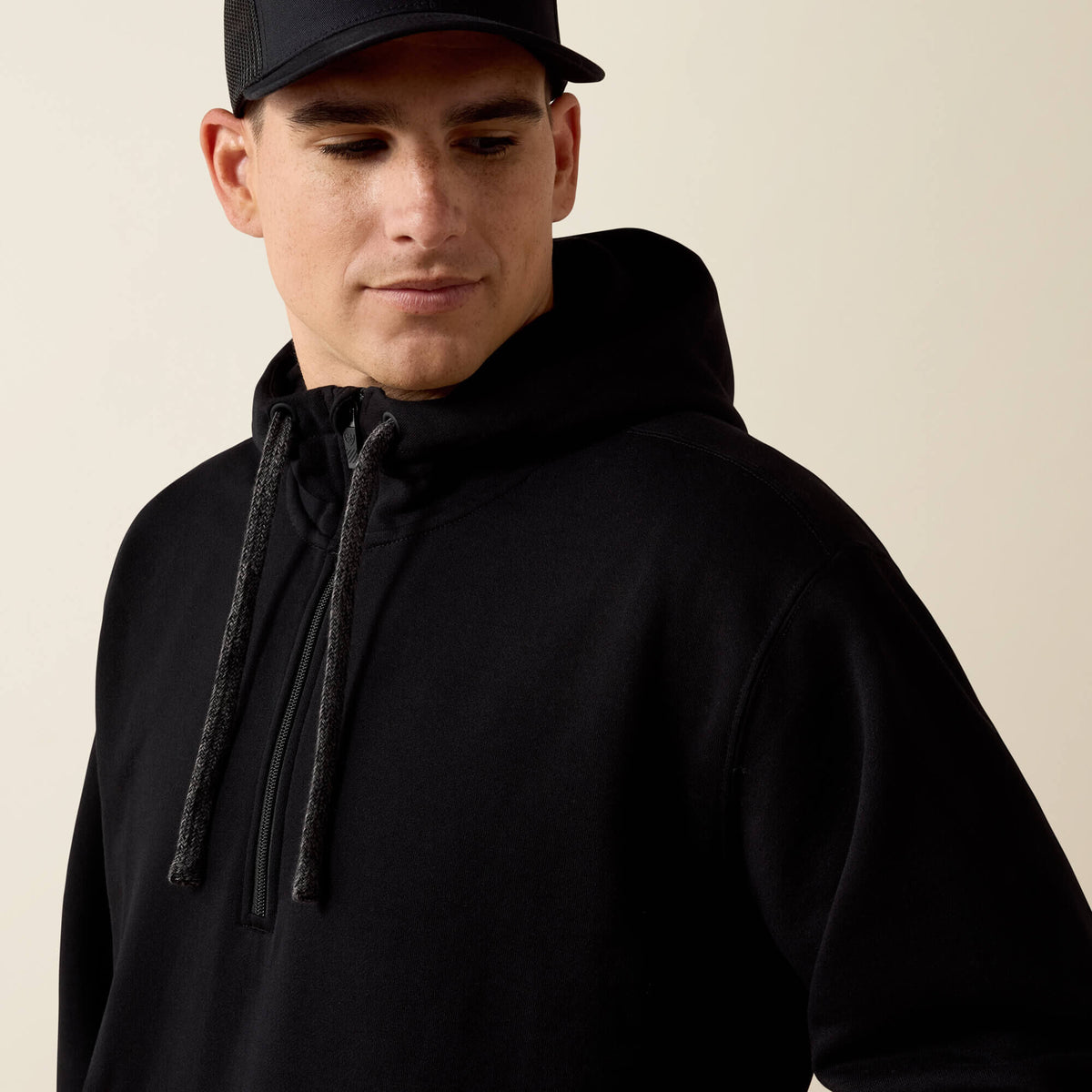 Rebar Workman 1/4 Zip Hoodie Ariat Men|Work