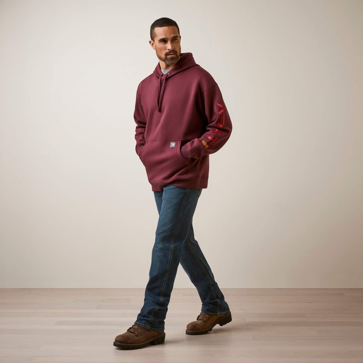 Rebar Workman Graphic Hoodie Ariat Men|Work