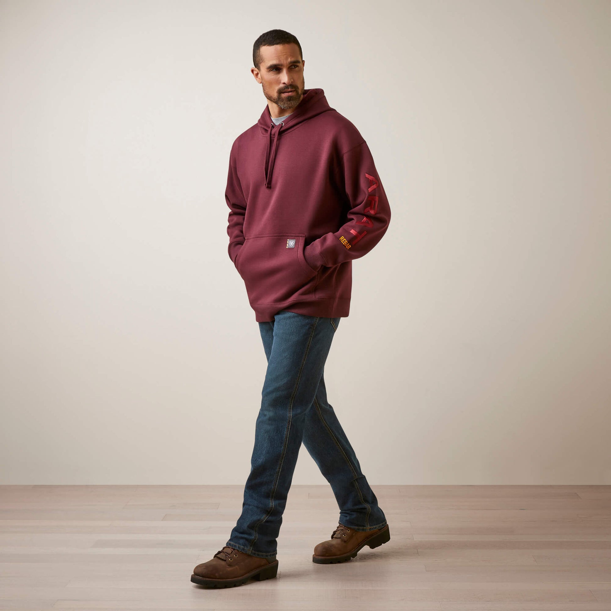 Rebar Workman Graphic Hoodie Ariat Men|Work