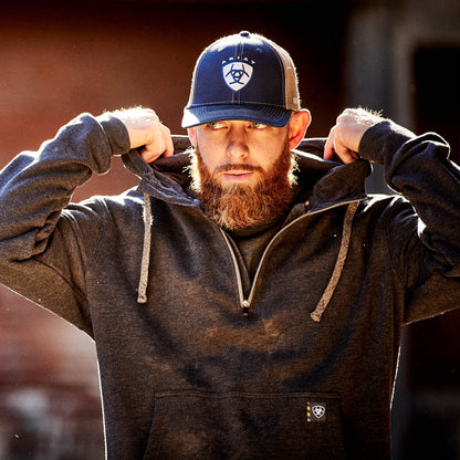 Rebar Workman 1/4 Zip Hoodie Ariat Men|Work