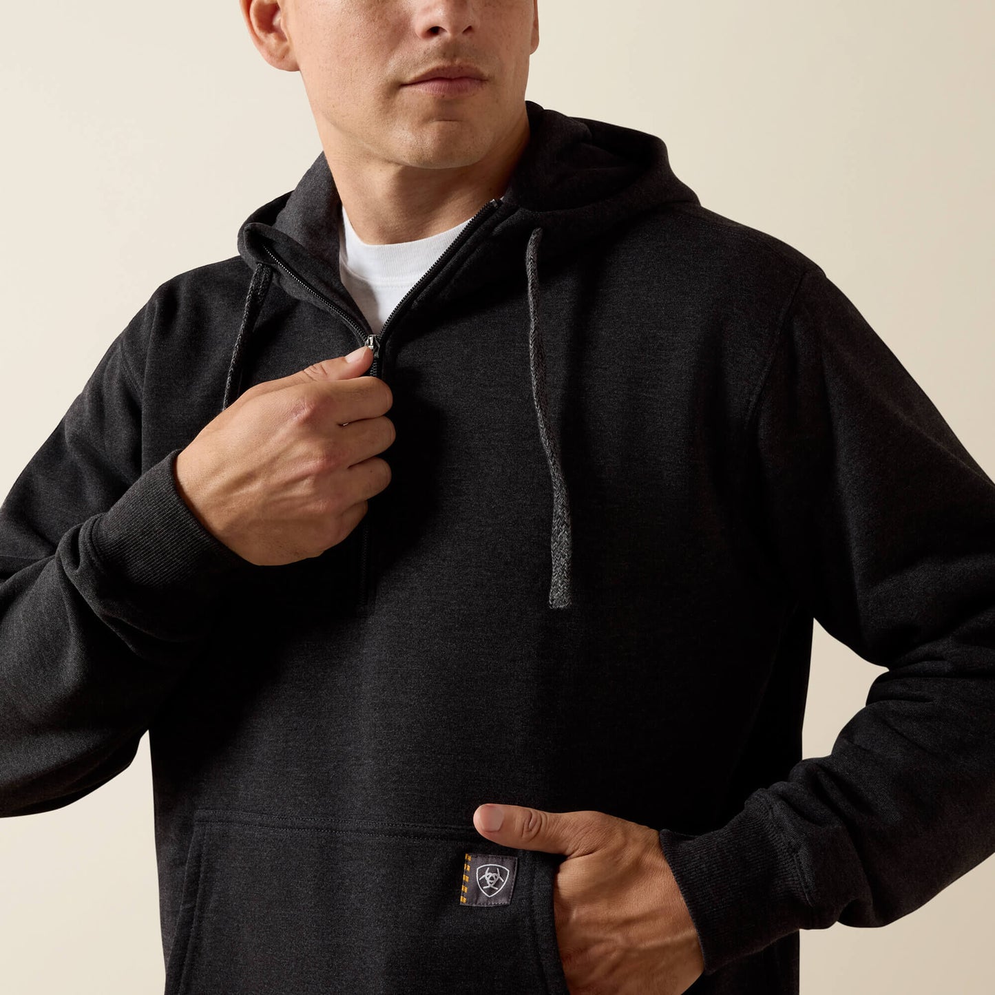 Rebar Workman 1/4 Zip Hoodie Ariat Men|Work