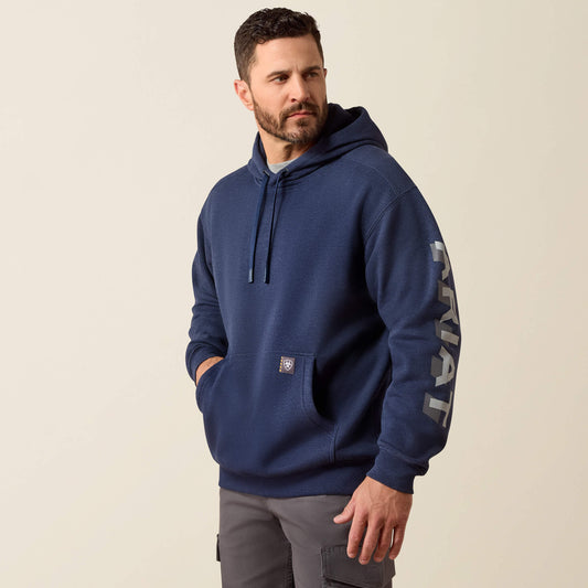 Rebar Lightweight Logo Hoodie Ariat Men|Work