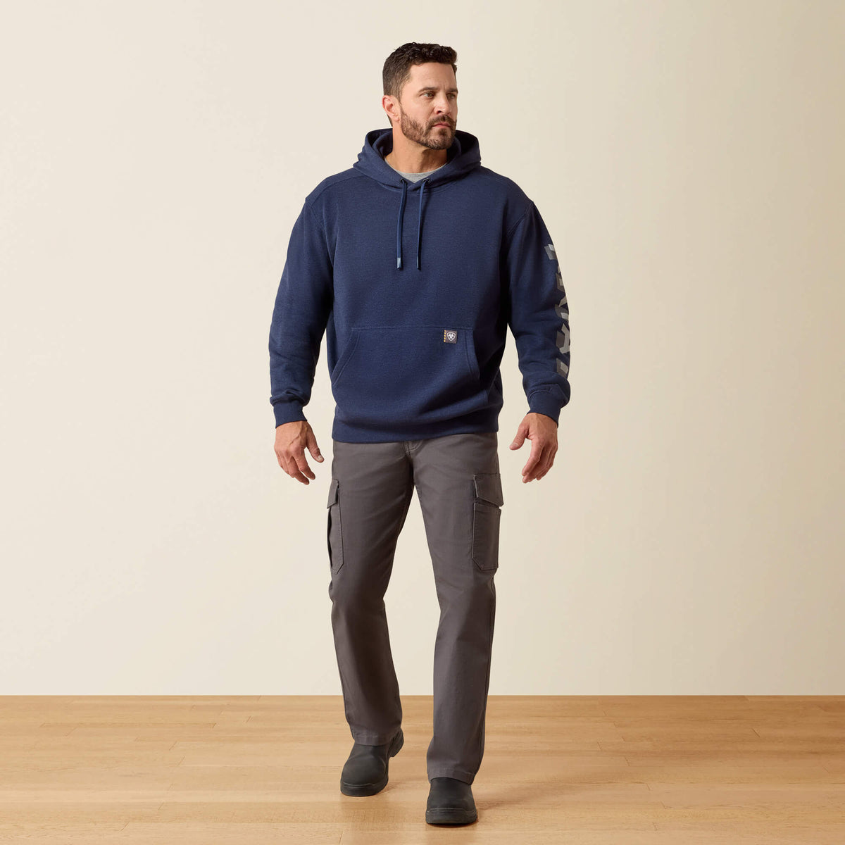 Rebar Lightweight Logo Hoodie Ariat Men|Work